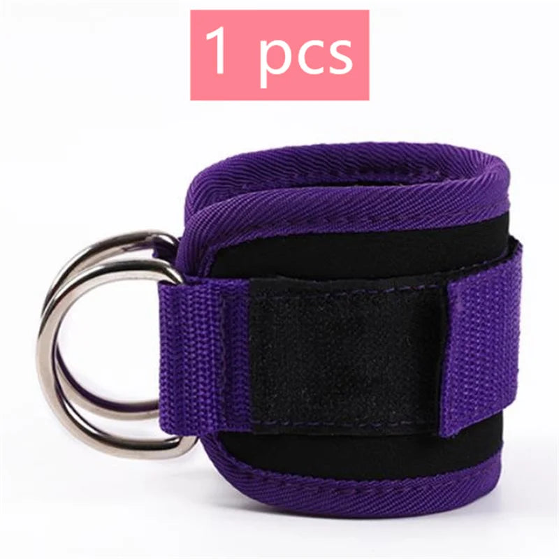 1/2/4Pcs Cable Ankle Straps Double D-Ring Adjustable Ankle Cuffs Gym Workouts Glutes Legs Strength Training Brace Support Sport