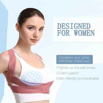 Hunchback Corrector for Adults,Invisible Posture Correction with Straps, Bent Waist, Chest and Neck Forward Tilt Correction Tool