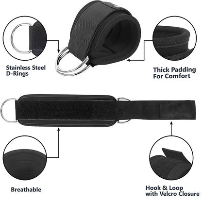 Ankle Straps Resistance Bands Set Fitness Workout Exercise Equipment Ankle Weight Yoga Elastic Fitness Band for Gym Man Woman