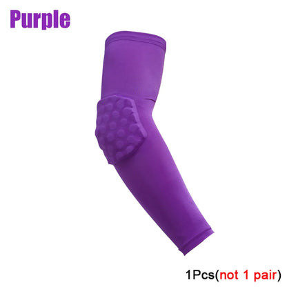 1Pc Arm Sleeve,Compression Arm Sleeve W Elbow Pad for Football,Volleyball,Baseball Protection,Youth&Adult Sizes