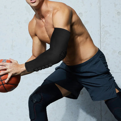 1Pc Arm Sleeve,Compression Arm Sleeve W Elbow Pad for Football,Volleyball,Baseball Protection,Youth&Adult Sizes