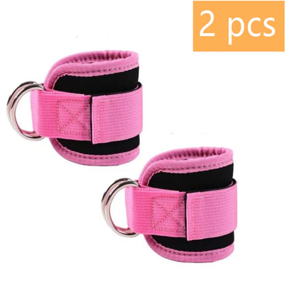 1/2/4Pcs Cable Ankle Straps Double D-Ring Adjustable Ankle Cuffs Gym Workouts Glutes Legs Strength Training Brace Support Sport