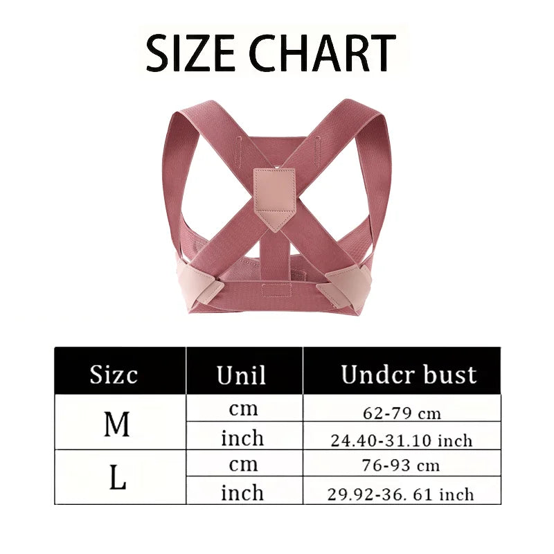 Hunchback Corrector for Adults,Invisible Posture Correction with Straps, Bent Waist, Chest and Neck Forward Tilt Correction Tool