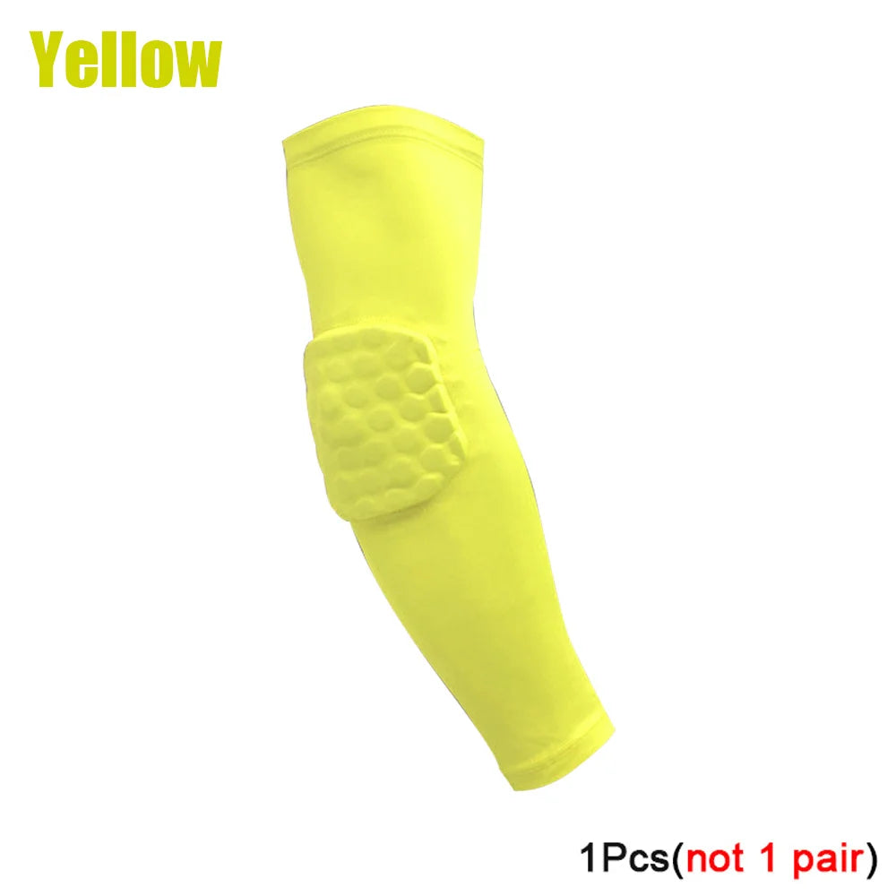 1Pc Arm Sleeve,Compression Arm Sleeve W Elbow Pad for Football,Volleyball,Baseball Protection,Youth&Adult Sizes