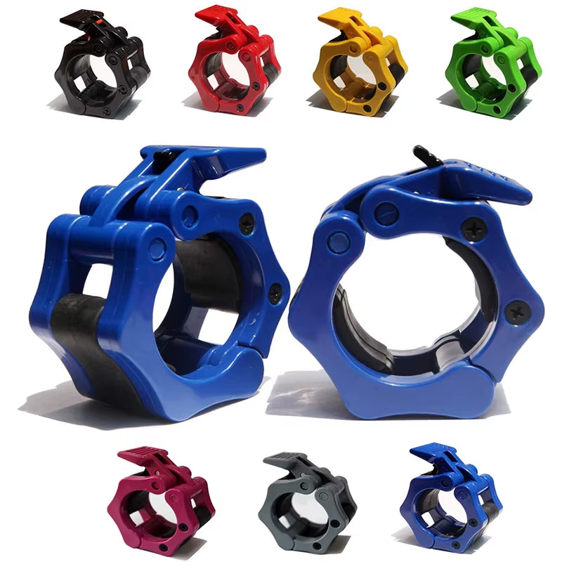 50Mm Spinlock Collars Barbell Collar Lock Clips Weight Lifting Bar Gym Dumbell Clamp Spring Clips Weight Lifting Lock