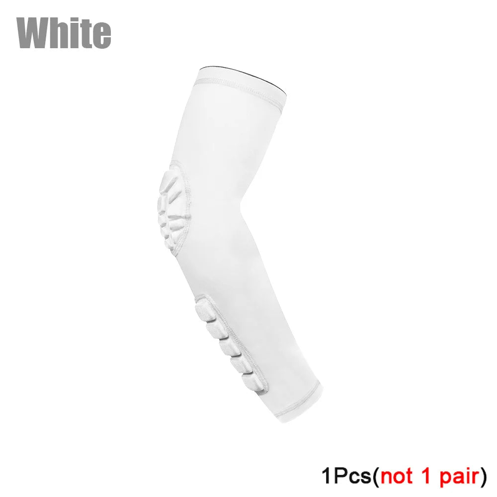 1Pc Arm Sleeve,Compression Arm Sleeve W Elbow Pad for Football,Volleyball,Baseball Protection,Youth&Adult Sizes