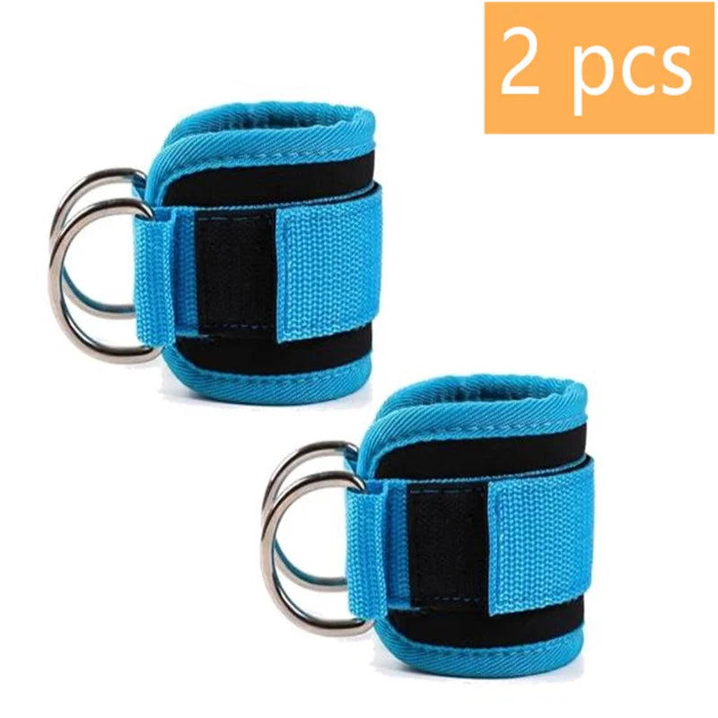 1/2/4Pcs Cable Ankle Straps Double D-Ring Adjustable Ankle Cuffs Gym Workouts Glutes Legs Strength Training Brace Support Sport