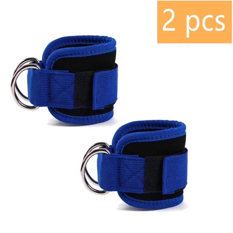 1/2/4Pcs Cable Ankle Straps Double D-Ring Adjustable Ankle Cuffs Gym Workouts Glutes Legs Strength Training Brace Support Sport