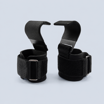Weight Lifting Hook Grips with Wrist Wraps