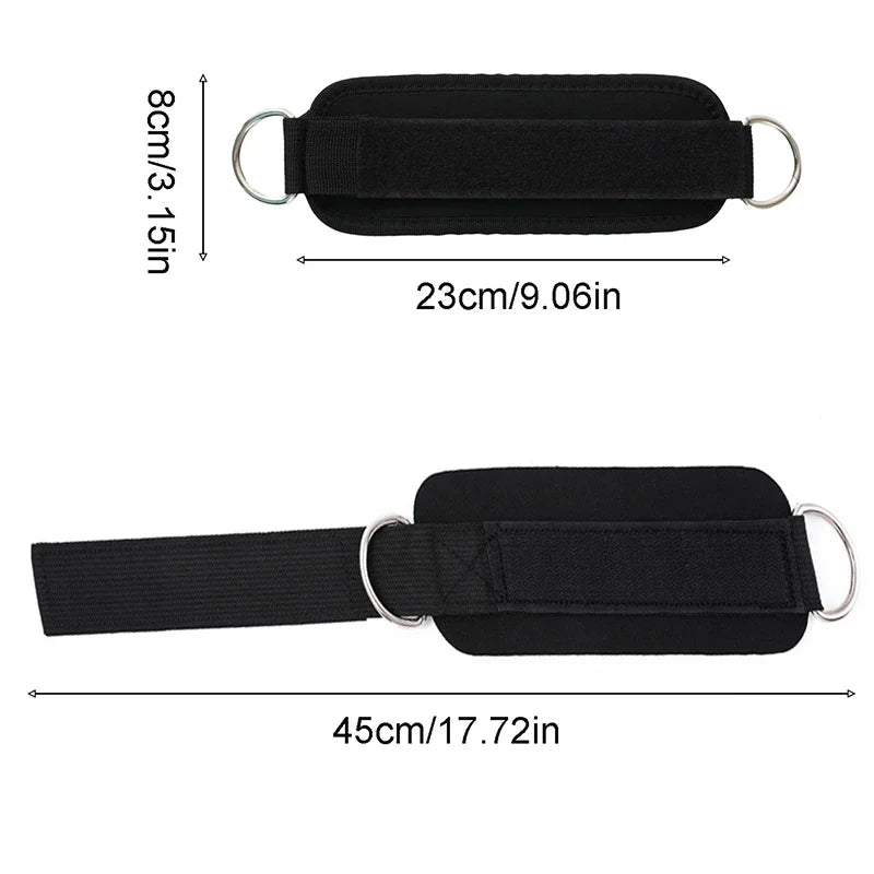 1/2/4Pcs Cable Ankle Straps Double D-Ring Adjustable Ankle Cuffs Gym Workouts Glutes Legs Strength Training Brace Support Sport