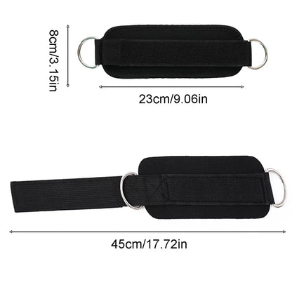1/2/4Pcs Cable Ankle Straps Double D-Ring Adjustable Ankle Cuffs Gym Workouts Glutes Legs Strength Training Brace Support Sport