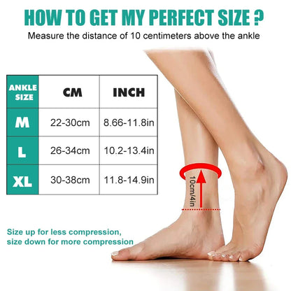 1PC Foot Sleeve with Compression Wrap,Ankle Brace for Arch,Ankle Support,Running,For Sprained Foot,Tendonitis,Plantar Fasciitis