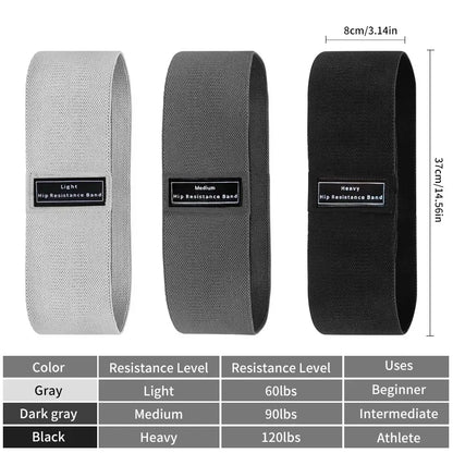 Resistance Bands, Fabric Workout Bands for Women & Men, Cloth Booty Resistance Loop Bands, Thick Squat Bands for Butt/Legs/Thigh