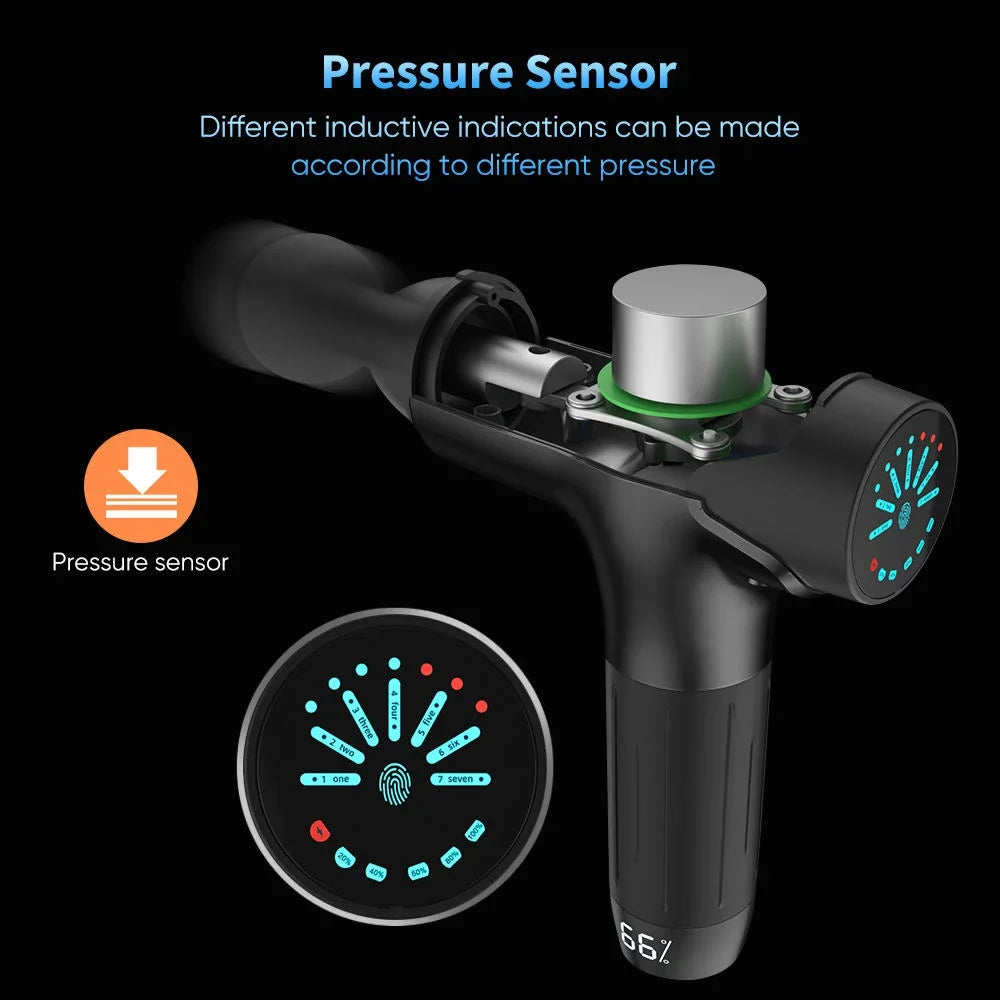 Cordless Professional Fascia Gun Deep Tissue Muscle Massager for Old Injuries Tight Muscles Stiff Joints - Portable Relaxation T