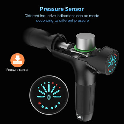 Cordless Professional Fascia Gun Deep Tissue Muscle Massager for Old Injuries Tight Muscles Stiff Joints - Portable Relaxation T