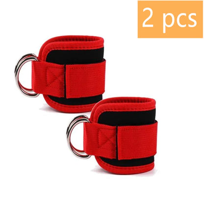 1/2/4Pcs Cable Ankle Straps Double D-Ring Adjustable Ankle Cuffs Gym Workouts Glutes Legs Strength Training Brace Support Sport