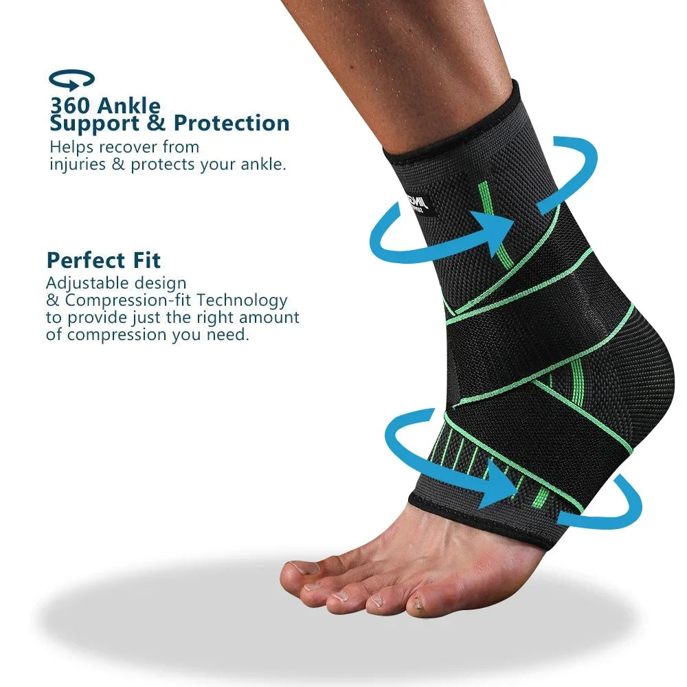 1PC Foot Sleeve with Compression Wrap,Ankle Brace for Arch,Ankle Support,Running,For Sprained Foot,Tendonitis,Plantar Fasciitis