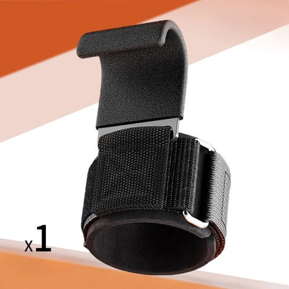 Weight Lifting Hook Grips with Wrist Wraps Hand-Bar Wrist Strap Gym Fitness Hook Weight Strap Pull-Ups Power Lifting Gloves