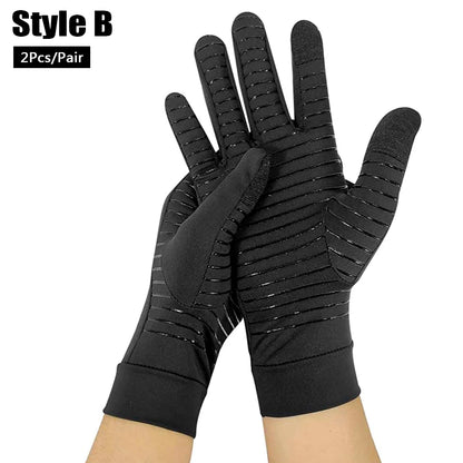 1Pair Copper Arthritis Compression Gloves for Women Men Arthritis Hand Pain Relief Swelling Rheumatoid Arthritis Gloves
