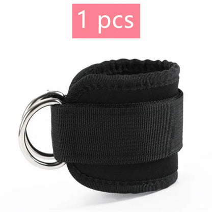 1/2/4Pcs Cable Ankle Straps Double D-Ring Adjustable Ankle Cuffs Gym Workouts Glutes Legs Strength Training Brace Support Sport