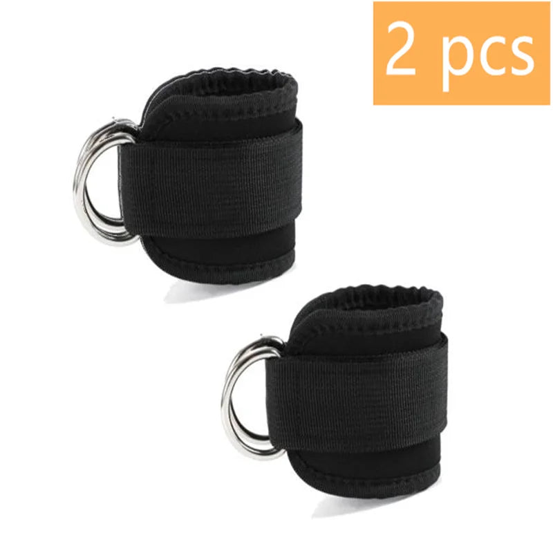 1/2/4Pcs Cable Ankle Straps Double D-Ring Adjustable Ankle Cuffs Gym Workouts Glutes Legs Strength Training Brace Support Sport