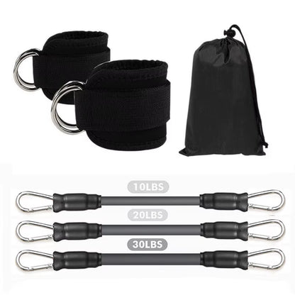 Ankle Straps Resistance Bands Set Fitness Workout Exercise Equipment Ankle Weight Yoga Elastic Fitness Band for Gym Man Woman