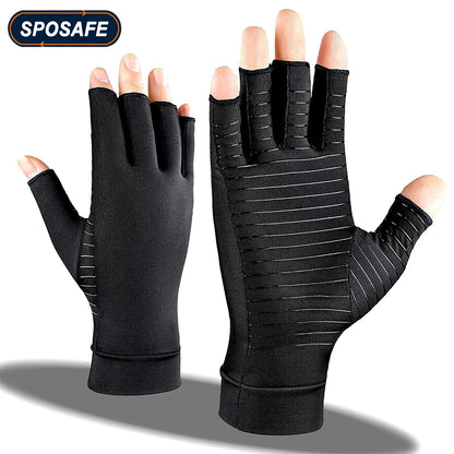 1Pair Copper Arthritis Compression Gloves for Women Men Arthritis Hand Pain Relief Swelling Rheumatoid Arthritis Gloves