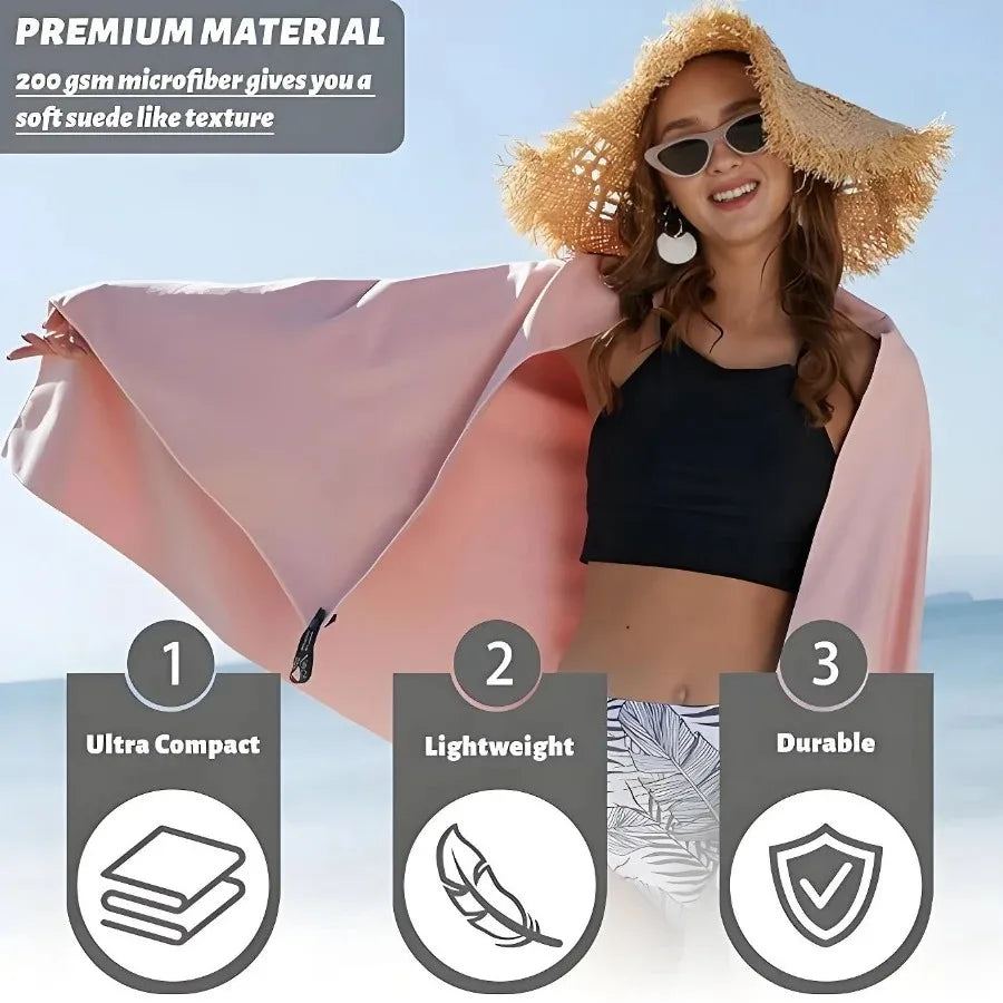 Quick-Drying Sports Towel 40X80/80X160Cm Blue Grey Green Orange Swimming Gym Fitness Camping Running Beach Washcloth Towels