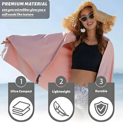Quick-Drying Sports Towel 40X80/80X160Cm Blue Grey Green Orange Swimming Gym Fitness Camping Running Beach Washcloth Towels