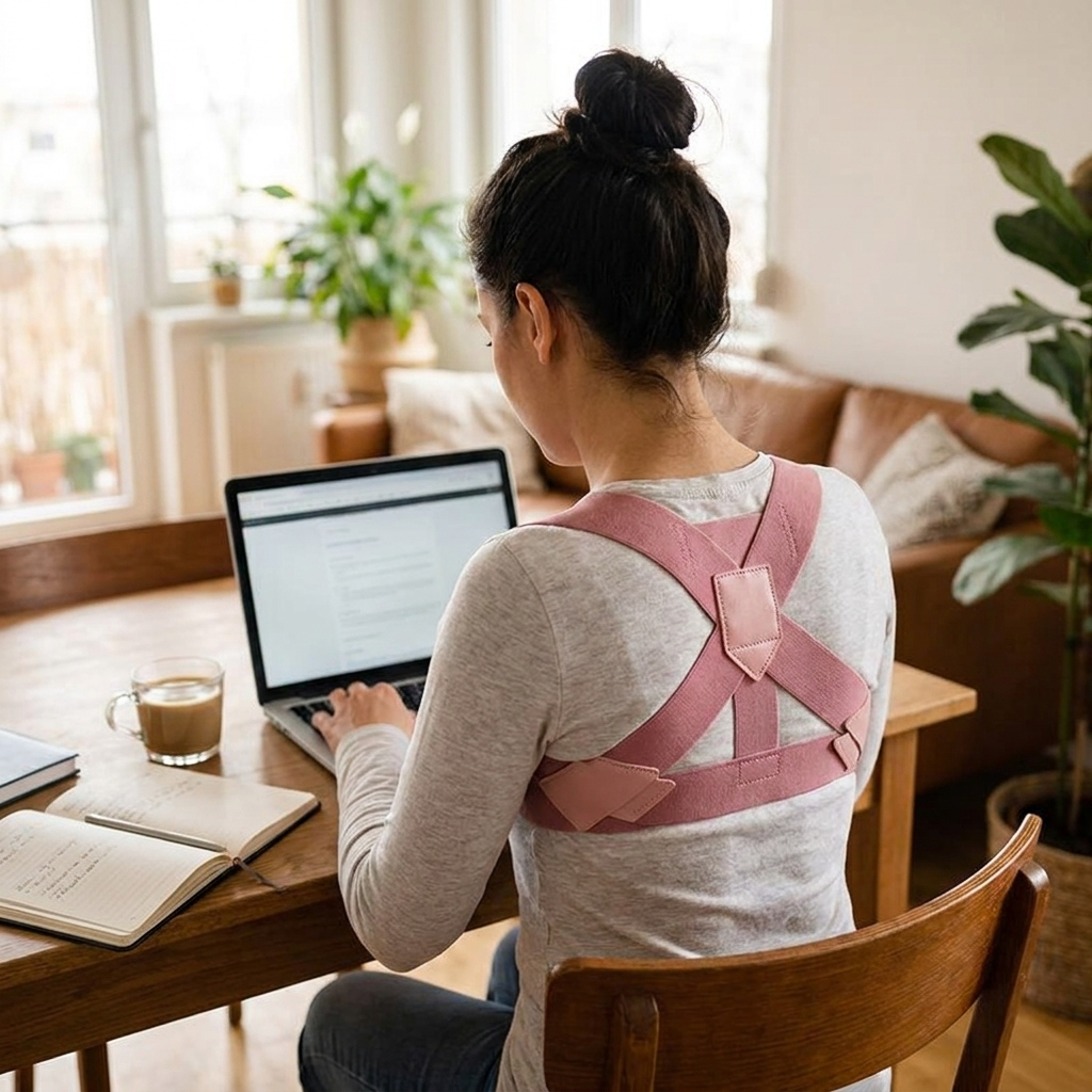 Adjustable Posture Corrector Back Brace lifestyle