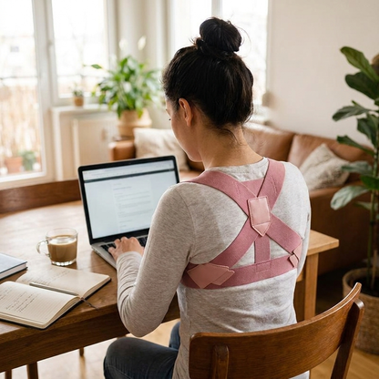 Adjustable Posture Corrector Back Brace lifestyle