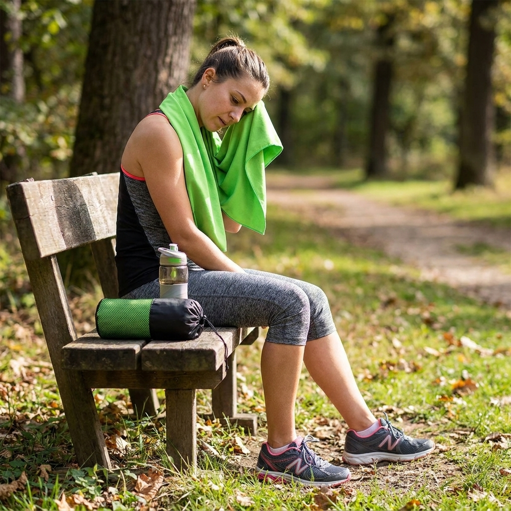 Quick-Dry Microfiber Sports Towel lifestyle