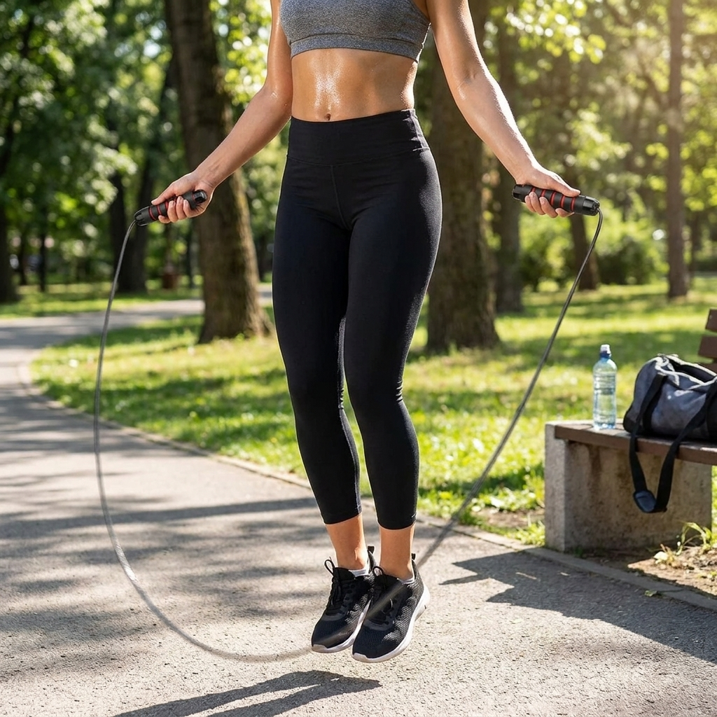 Adjustable Steel Wire Speed Jump Rope lifestyle