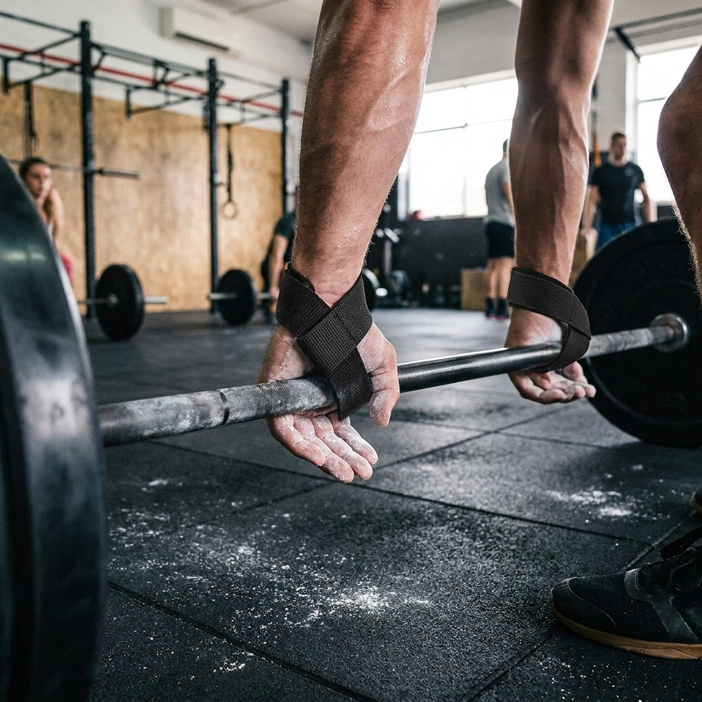 Non-Slip Weightlifting Wrist Straps lifestyle