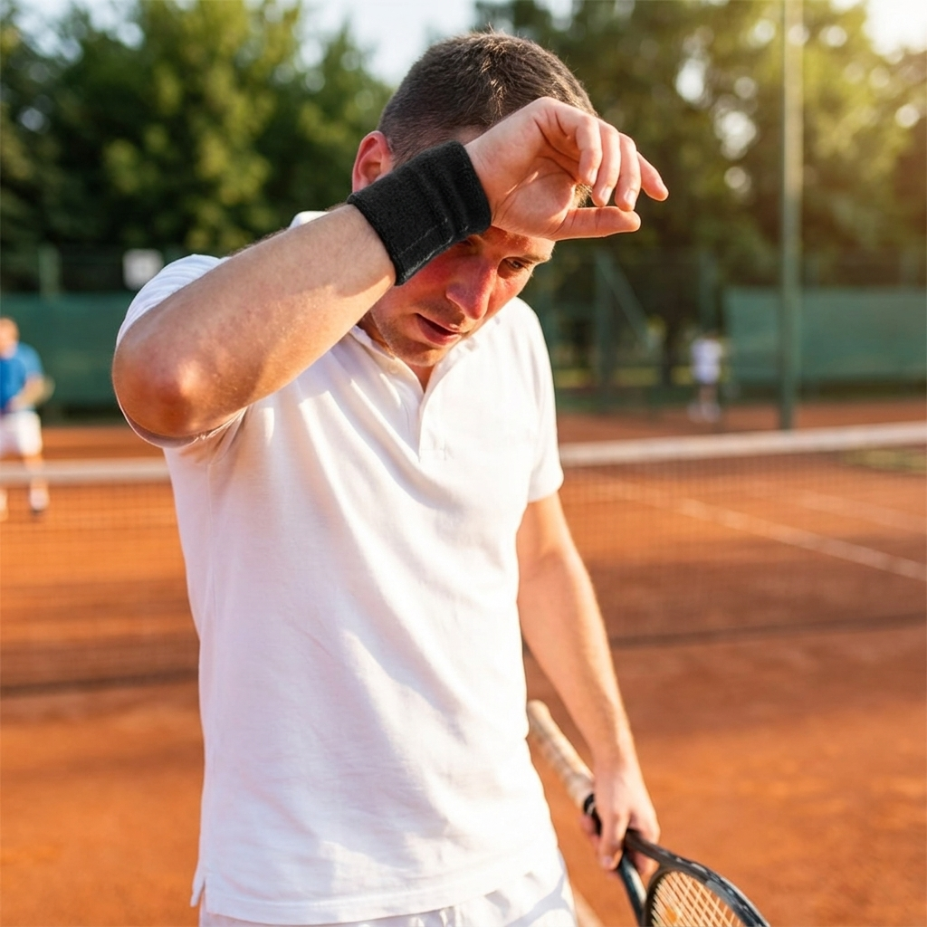 Sweat-Absorbing Sports Wristbands lifestyle