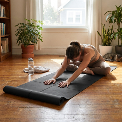 EVA 4mm Yoga and Pilates Mat lifestyle