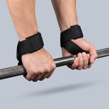 Non-Slip Weightlifting Wrist Straps worn