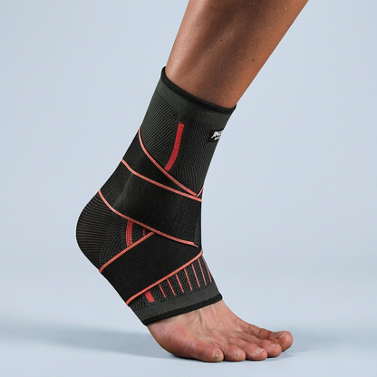 Compression Foot Sleeve and Ankle Brace worn