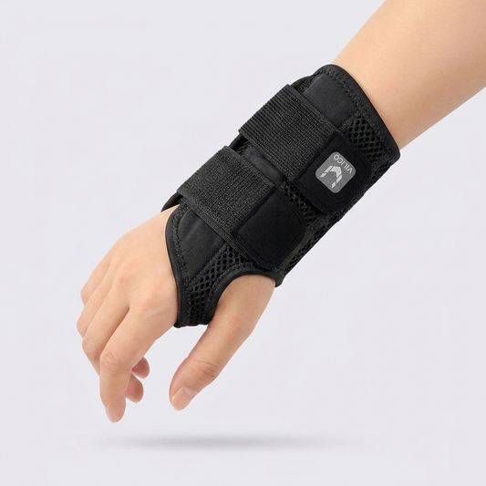 Carpal Tunnel Wrist Brace with Splint worn